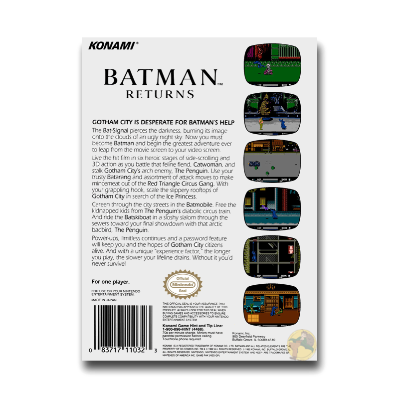 Batman Returns (Nintendo NES)