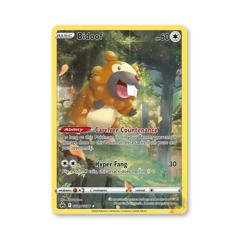 Bidoof - TG02/TG30 (Crown Zenith: Galarian Gallery)