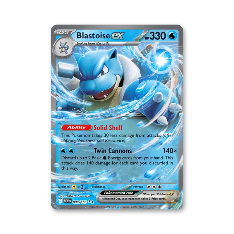 Blastoise ex - 009/165 (Scarlet & Violet 151)