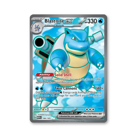 Blastoise ex - 184/165 (Scarlet & Violet 151)
