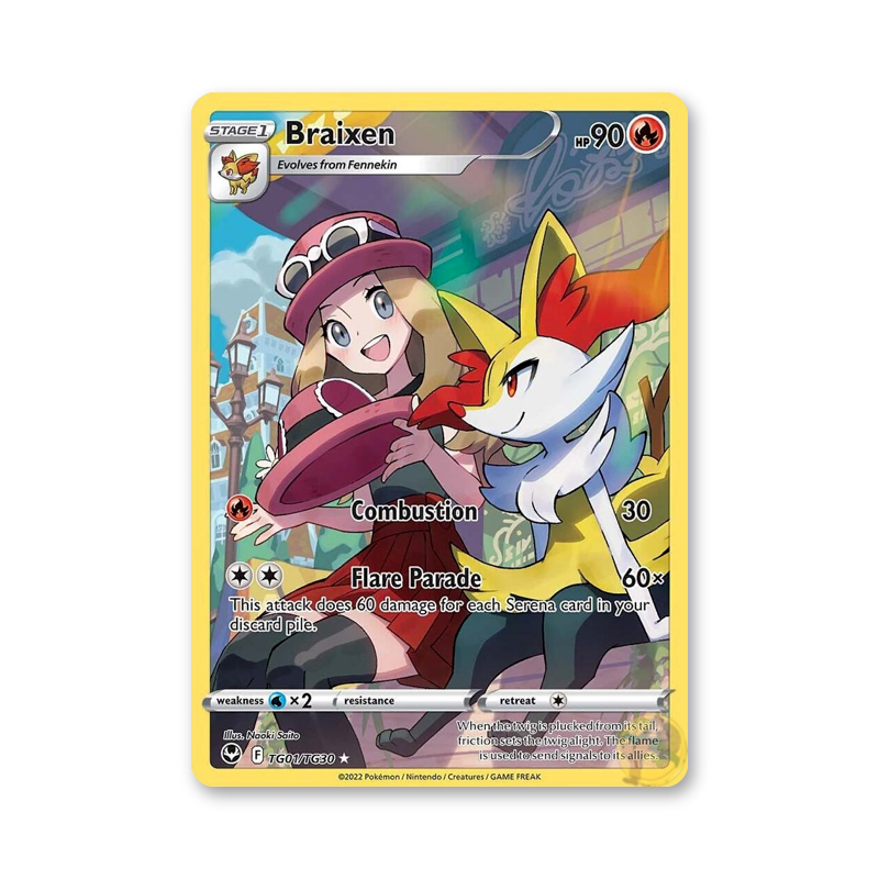Braixen - TG01/TG30 (Silver Tempest Trainer Gallery)