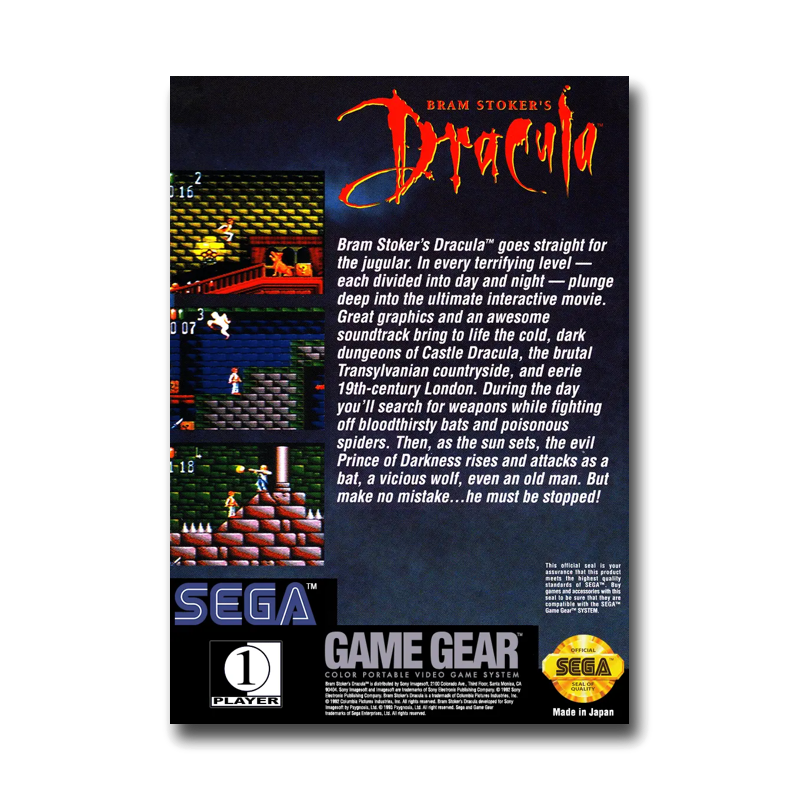 Bram Stoker's Dracula (Sega Game Gear)