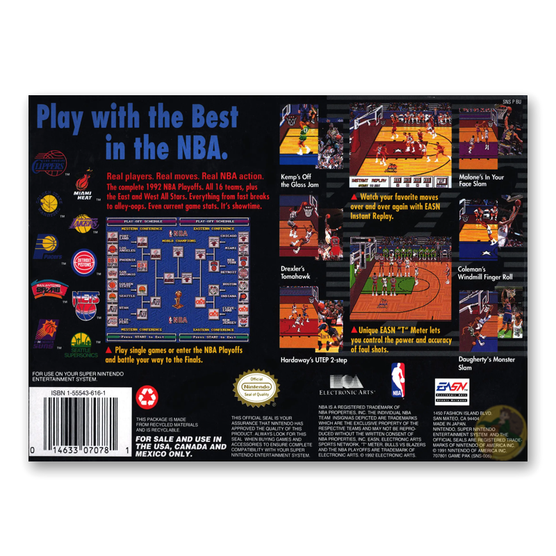 Bulls Vs Blazers and the NBAPlayoffs (Nintendo SNES)