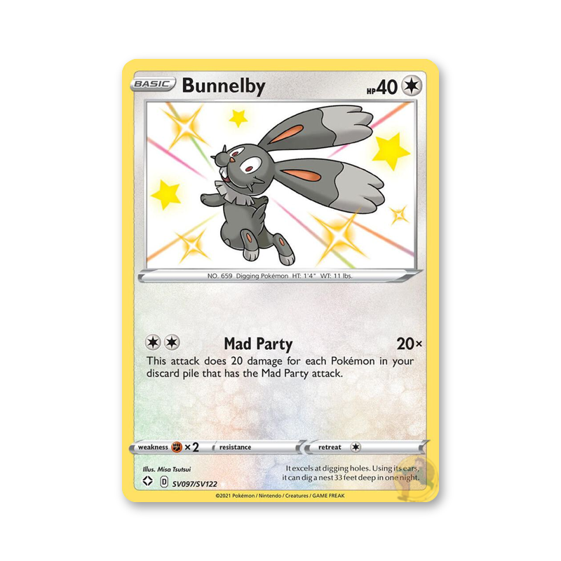 Bunnelby - SV097/SV122 (Shining Fates: Shiny Vault)