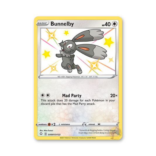Bunnelby - SV097/SV122 (Shining Fates: Shiny Vault)