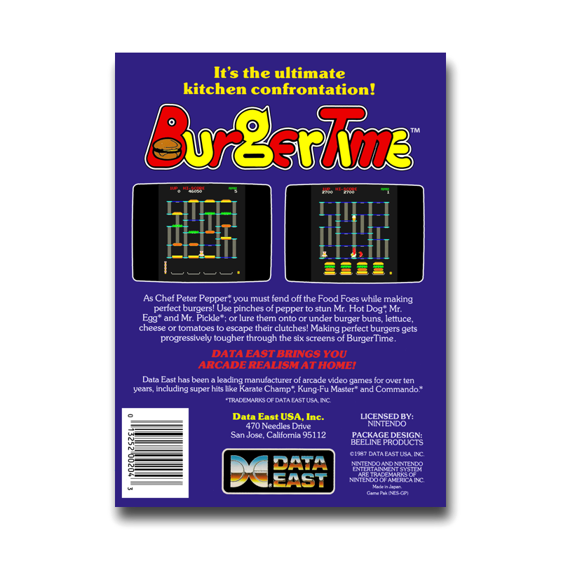 BurgerTime (Nintendo NES)