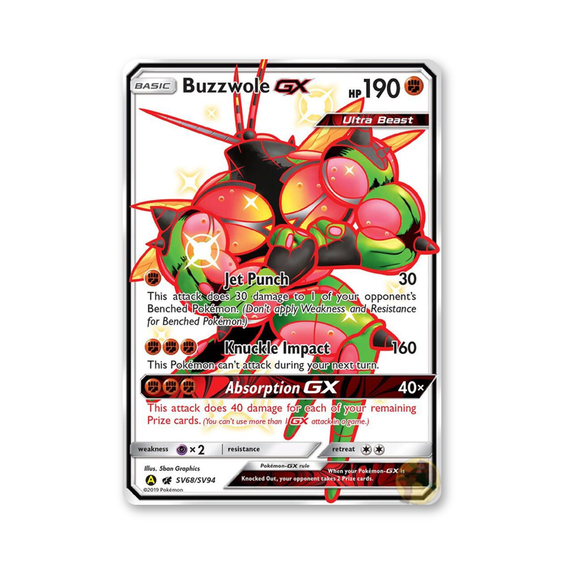 Buzzwole GX -SV68/SV94 (Hidden Fates: Shiny Vault)