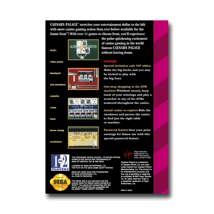 Caesars Palace (Sega Game Gear)