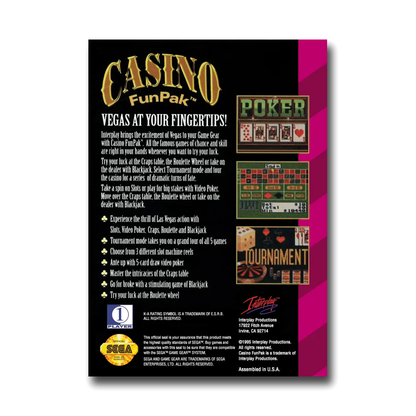 Casino FunPak (Sega Game Gear)