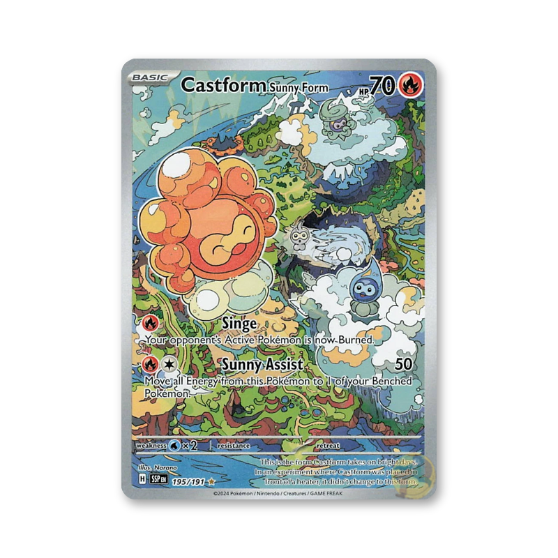 Castform: Sunny Form - 195/191 (Surging Spark)