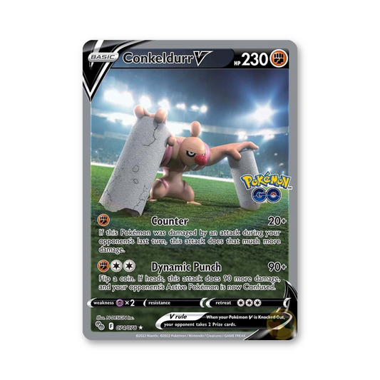 Conkeldurr V (Alternate Full Art) - 074/078 (Pokemon GO)