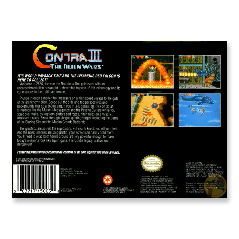 Contra III: The Alien Wars (Nintendo SNES)