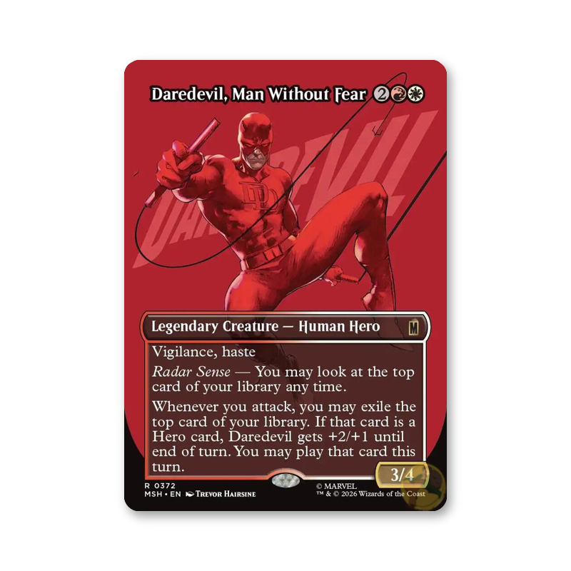 Daredevil, Man Without Fear (Borderless)  - 0372 (Marvel Super Heroes)