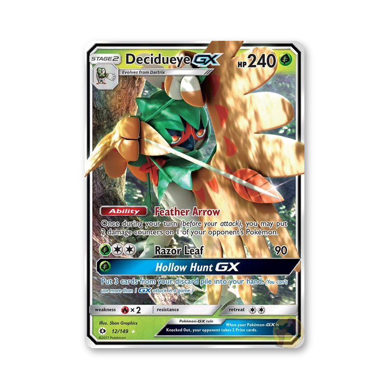 Decidueye GX - 12/149 (Sun & Moon Base Set)