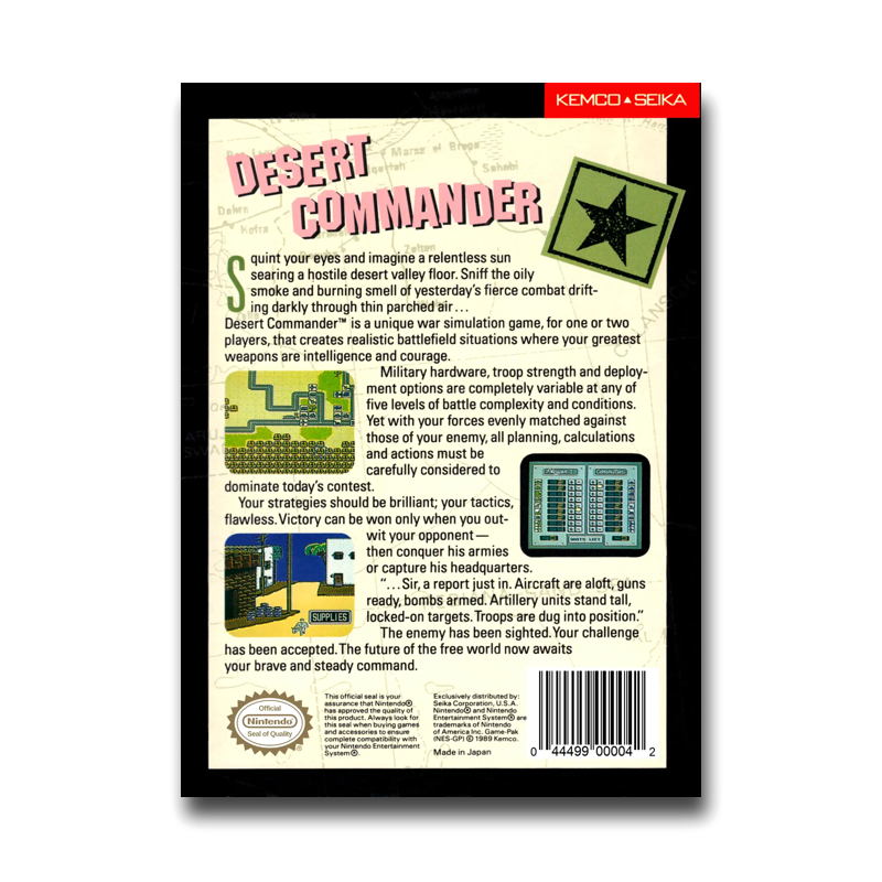 Desert Commander (Nintendo NES)