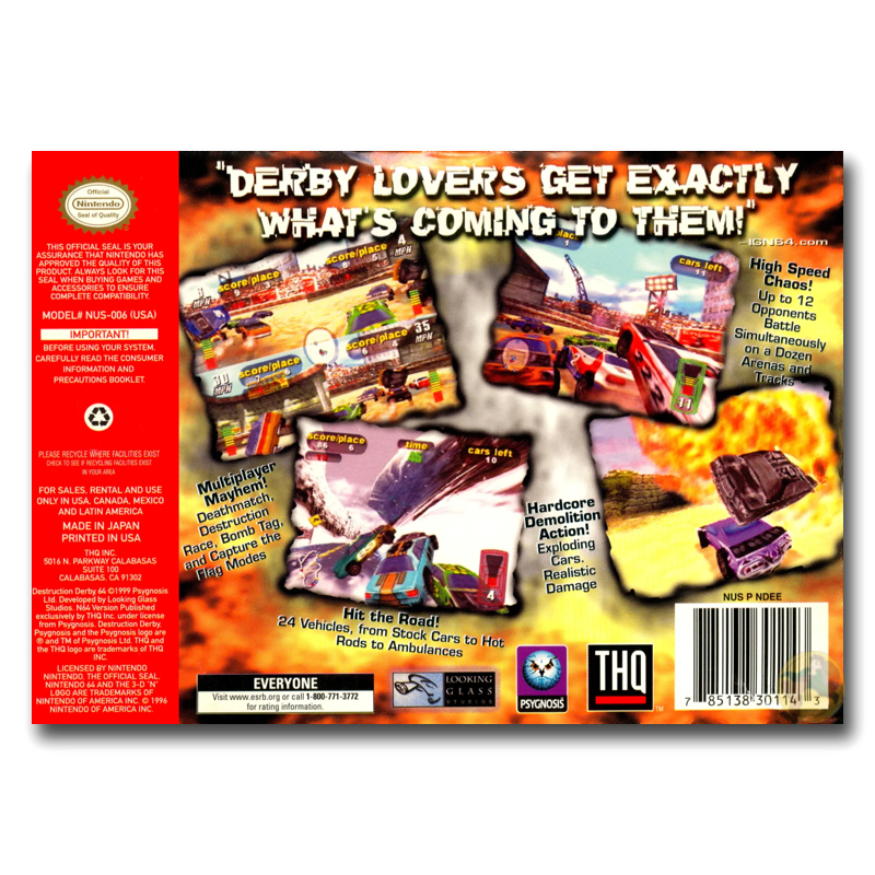 Destruction Derby 64 (Nintendo 64)