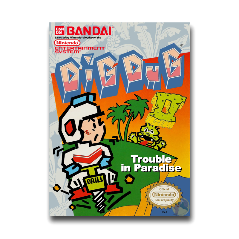 Dig Dug II: Trouble in Paradise (Nintendo NES)