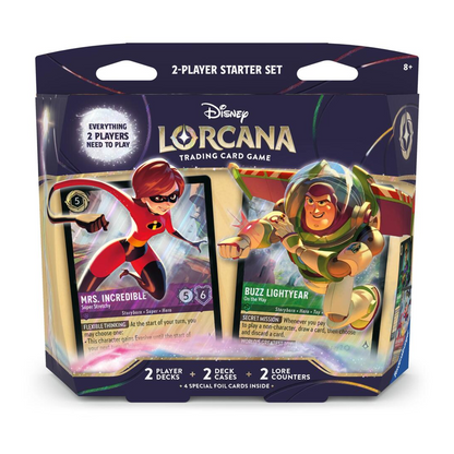 Disney Lorcana: Elastigirl & Buzz Lightyear 2-Player Deck
