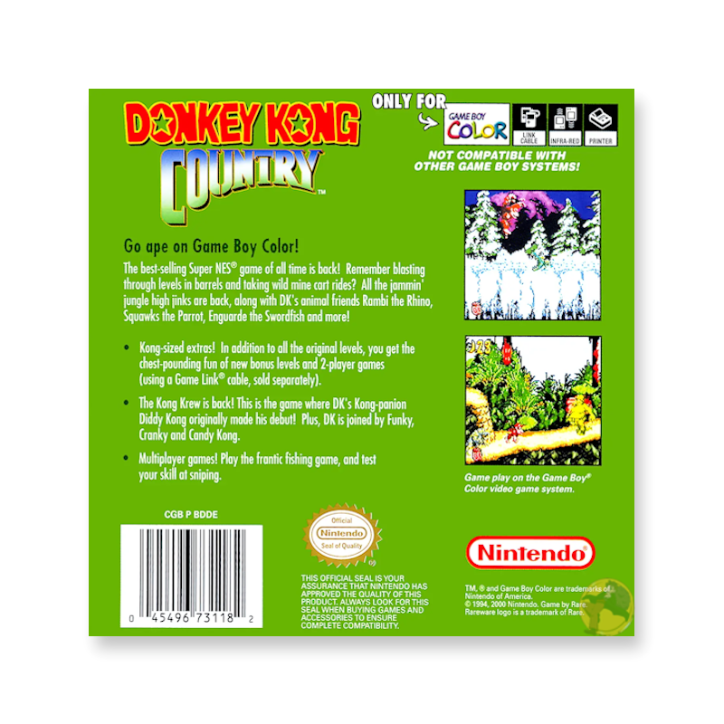 Donkey Kong Country (Nintendo Game Boy Color)