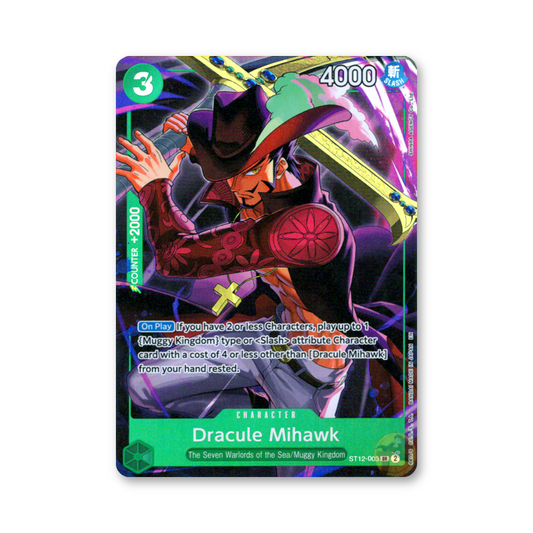 Dracule Mihawk (Illustration Box Vol.4) - ST12-003 (One Piece Promotion Cards)