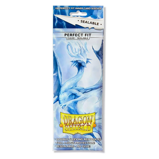 Dragon Shield Sleeves: Perfect Fit Standard Sealable - Clear 100CT