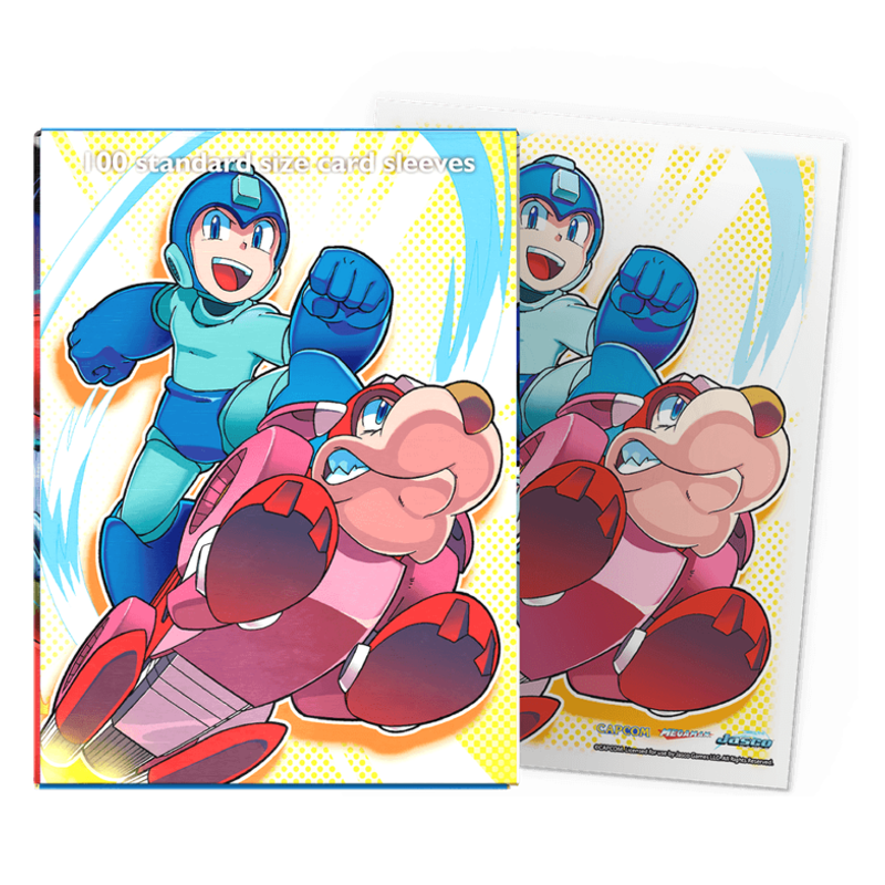 Dragon Shield: Mega Man Art Sleeves - Standard Classic 100 CT | Compatible with Pokémon, Flesh & Blood, One Piece & Magic the Gathering