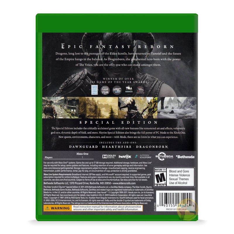 Elder Scrolls V: Skyrim [Special Edition] (Xbox One)