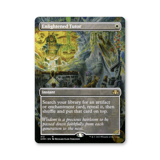 Enlightened Tutor (Borderless) - 412 (Dominaria Remastered)