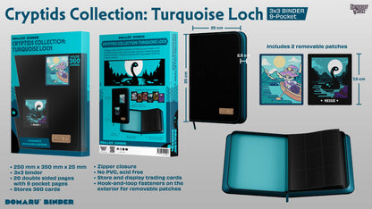 Gatherers' Tavern - Domaru Binder: 9-Pocket Cryptids Collection - Turquoise Loch