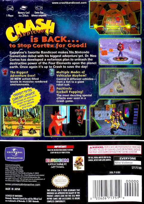 Crash Bandicoot: The Wrath of Cortex (Nintendo GameCube)