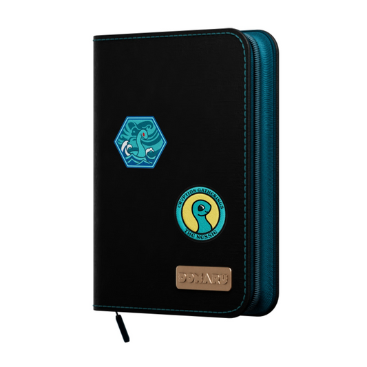Gatherers' Tavern - Domaru Binder: 4-Pocket Cryptids Collection - Turquoise Loch