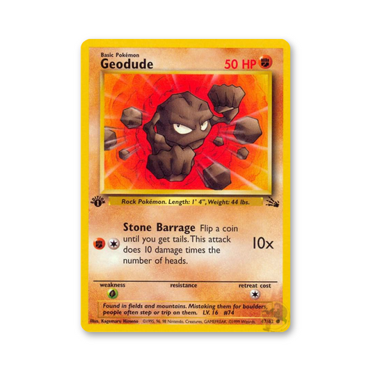 Geodude (First Edition) - 47/62 (Fossil)