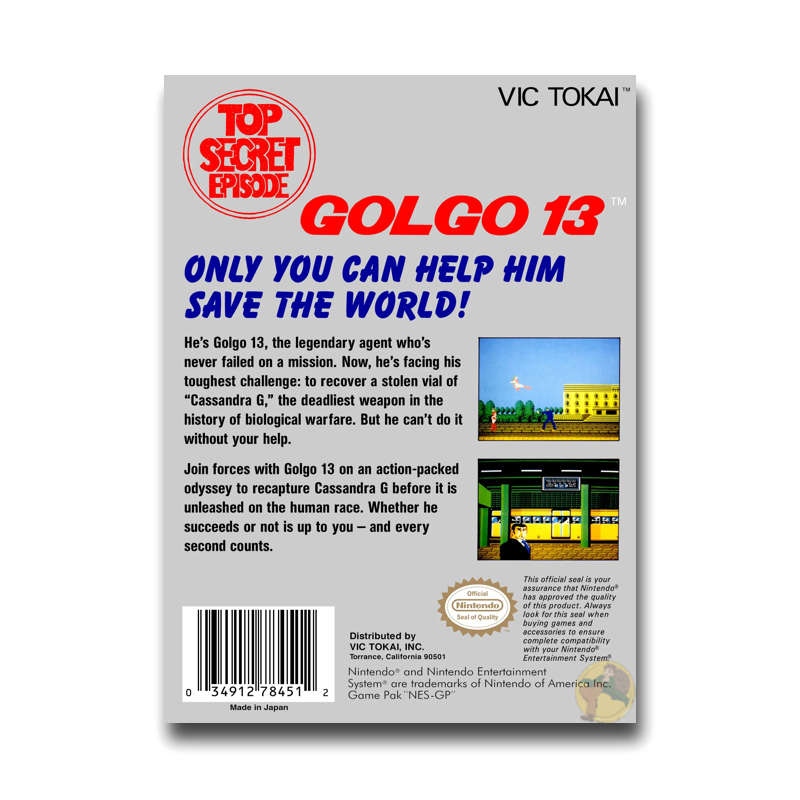 Golgo 13: Top Secret Episode (Nintendo NES)