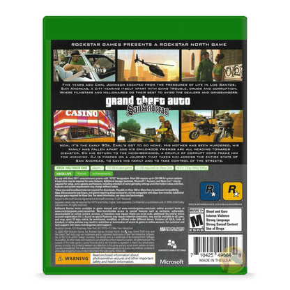 Grand Theft Auto: San Andreas (Xbox One & Xbox 360)