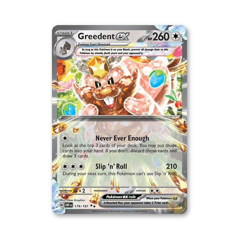 Greedent ex - 179/197 (Obsidian Flames)