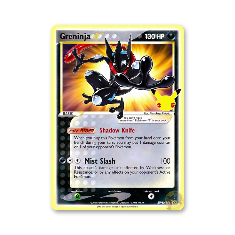 Greninja (Gold Star) - SWSH144 (Sword & Shield Promo Cards)