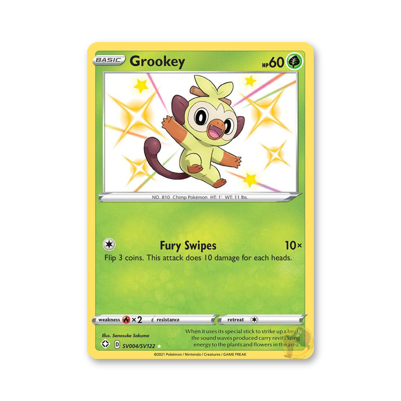 Grookey - SV004/SV122 (Shining Fates: Shiny Vault)