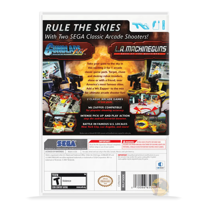 Gunblade NY & L.A. Machineguns Arcade Hits Pack (Nintendo Wii)
