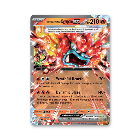 Hearthflame Mask Ogerpon ex - 040/167 (Twilight Masquerade)