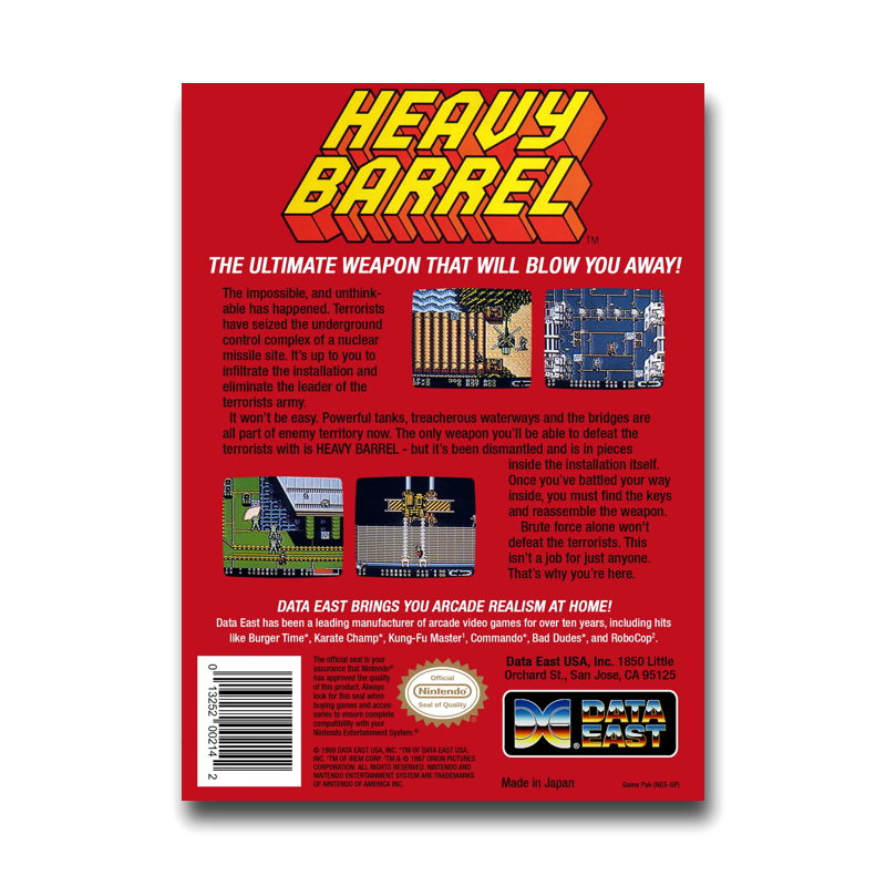 Heavy Barrel (Nintendo NES)