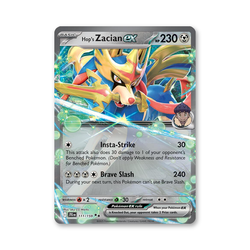 Hop's Zacian ex - 111/159 (Journey Together)