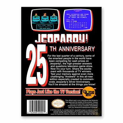 Jeopardy! 25th Anniversary Edition (Nintendo NES)