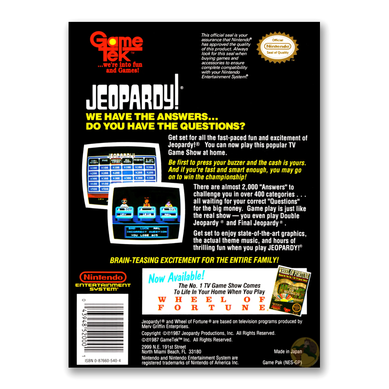 Jeopardy! (Nintendo NES)
