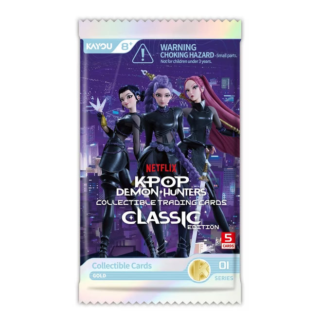 Kpop Demon Hunters: World Tour Collectible Cards - Classic Edition Booster Pack - 001 (Kayou NA) [5 Cards]