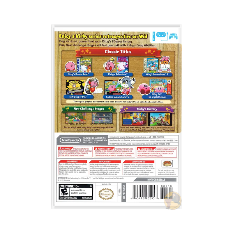 Kirby's Dream Collection: Special Edition (Nintendo Wii)