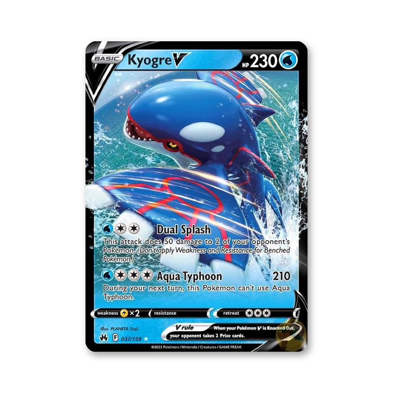 Kyogre V - 037/159 (Crown Zenith)