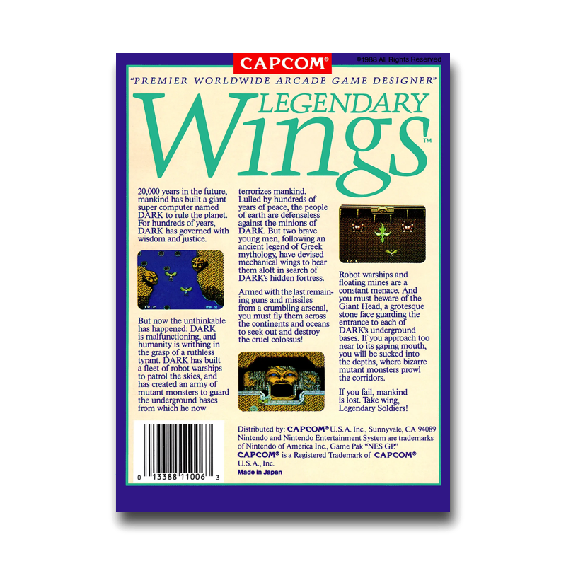 Legendary Wings (Nintendo NES)