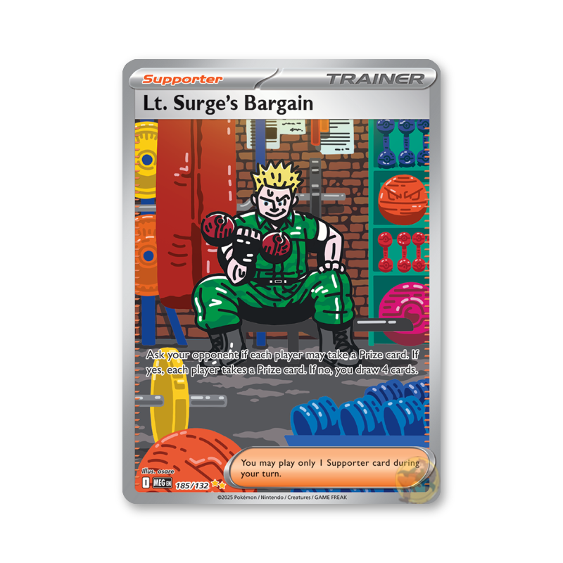 Lt. Surge's Bargain - 185/132 (Mega Evolution Base Set)
