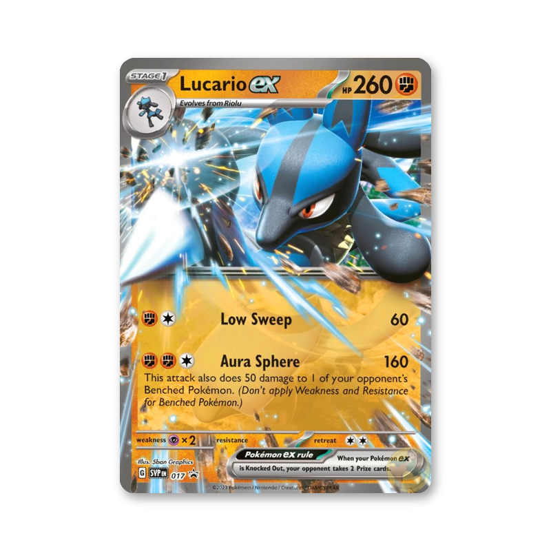 Lucario ex - 017 (Scarlet & Violet Promo Cards)