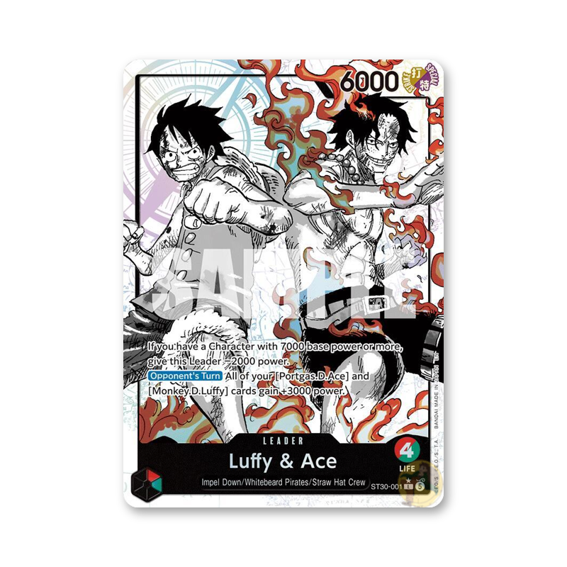 Luffy & Ace (Parallel) - ST30-001 (Starter Deck EX: Luffy & Ace)
